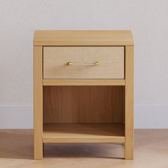 M24860HYPSEW,Namesake,Eloise Nightstand  Assembled in Honey & Performance Sand Eco-Weave
