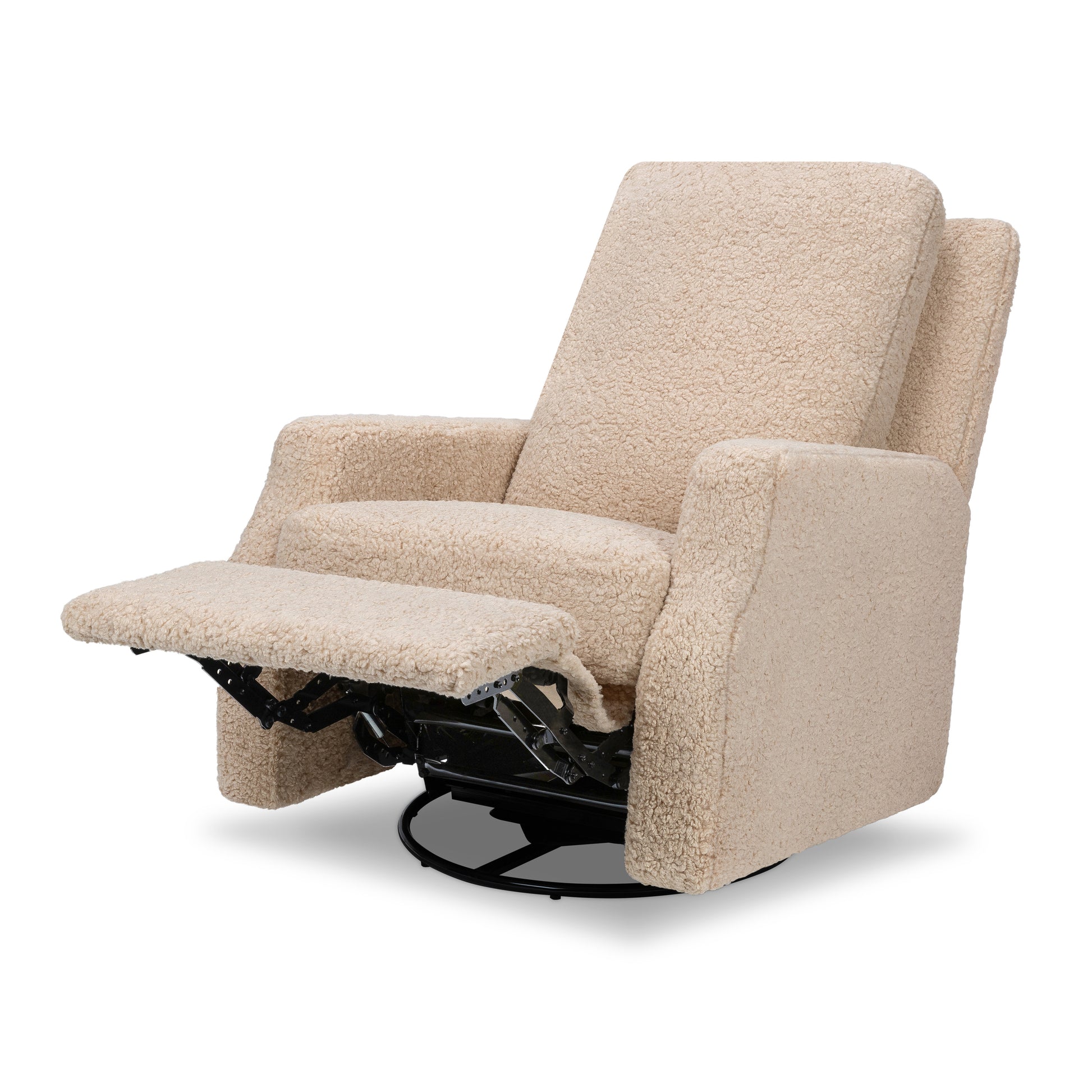 M22287CSG,Namesake,Crewe Recliner and Swivel Glider in Chai Shearling