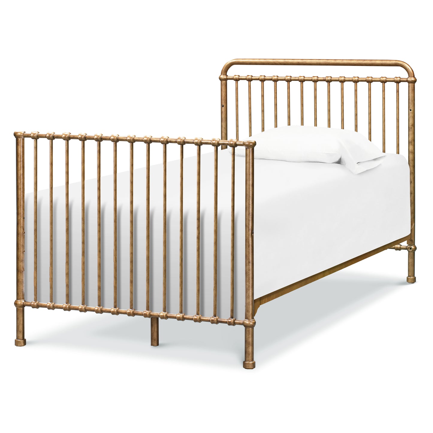 M15398VG,Namesake,Winston 4-in-1 Convertible Mini Crib in Vintage Gold