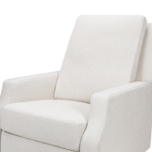 M22287FCSLB,Namesake,Crewe Recliner and Swivel Glider in Fog Chatham Stripe Performance Eco-Weave w/LB