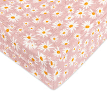 T28037,Babyletto,Daisy Quilted Muslin Changing Pad Cover in GOTS Certified Organic Cotton