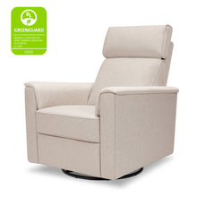 M17182PBEW,Namesake,Willa Pro Power Glider Recliner w/ Power Lumbar in Performance Beach Eco-Weave