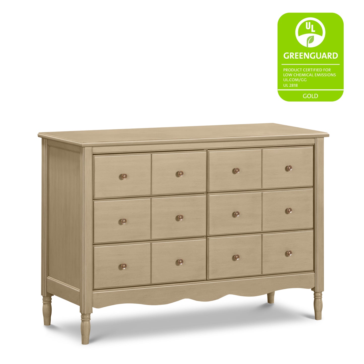 M7116WP,Namesake,Liberty 6-Drawer Assembled Dresser in Washed Pine