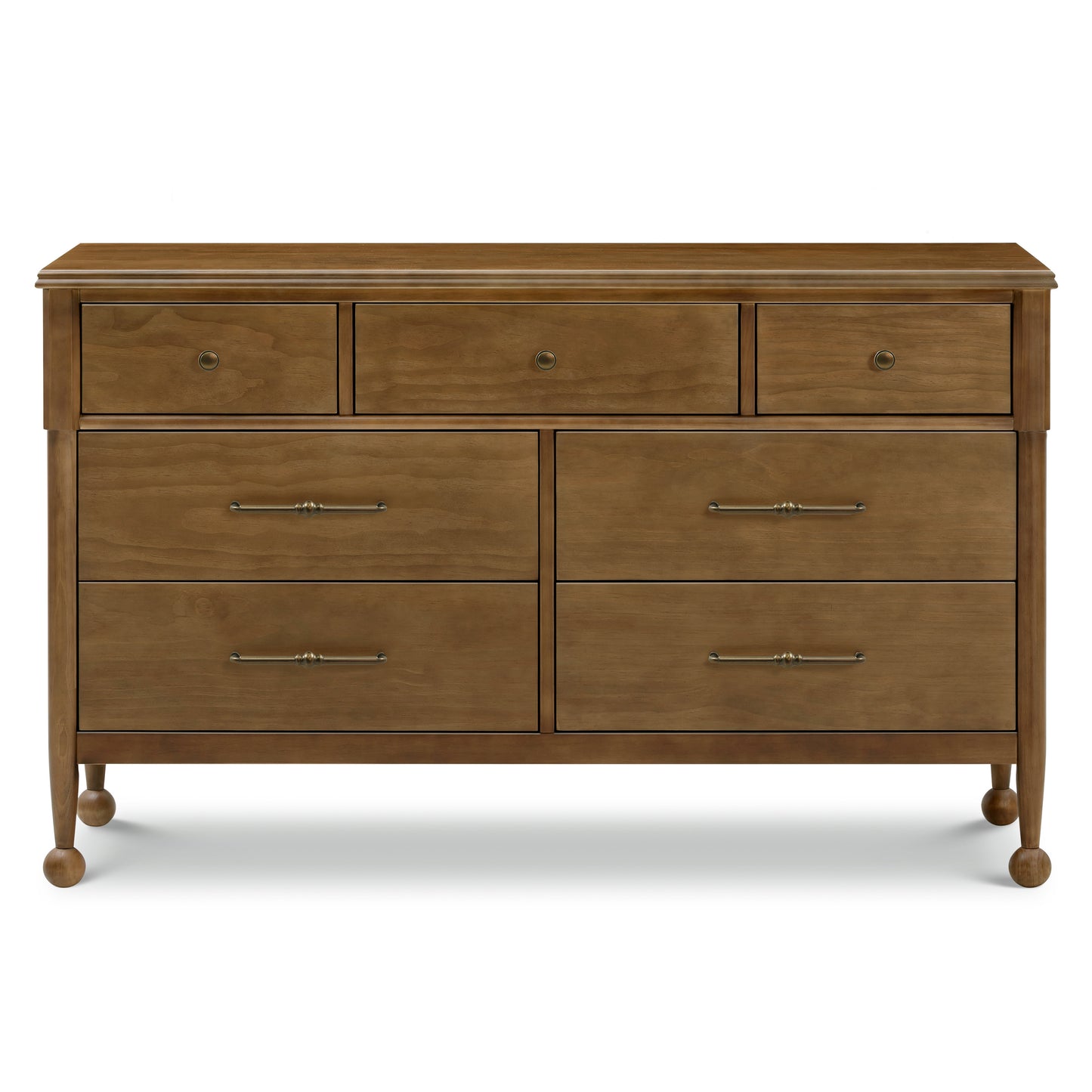 M31416NL,Namesake,Alouette 7-Drawer Assembled Dresser in Natural Walnut