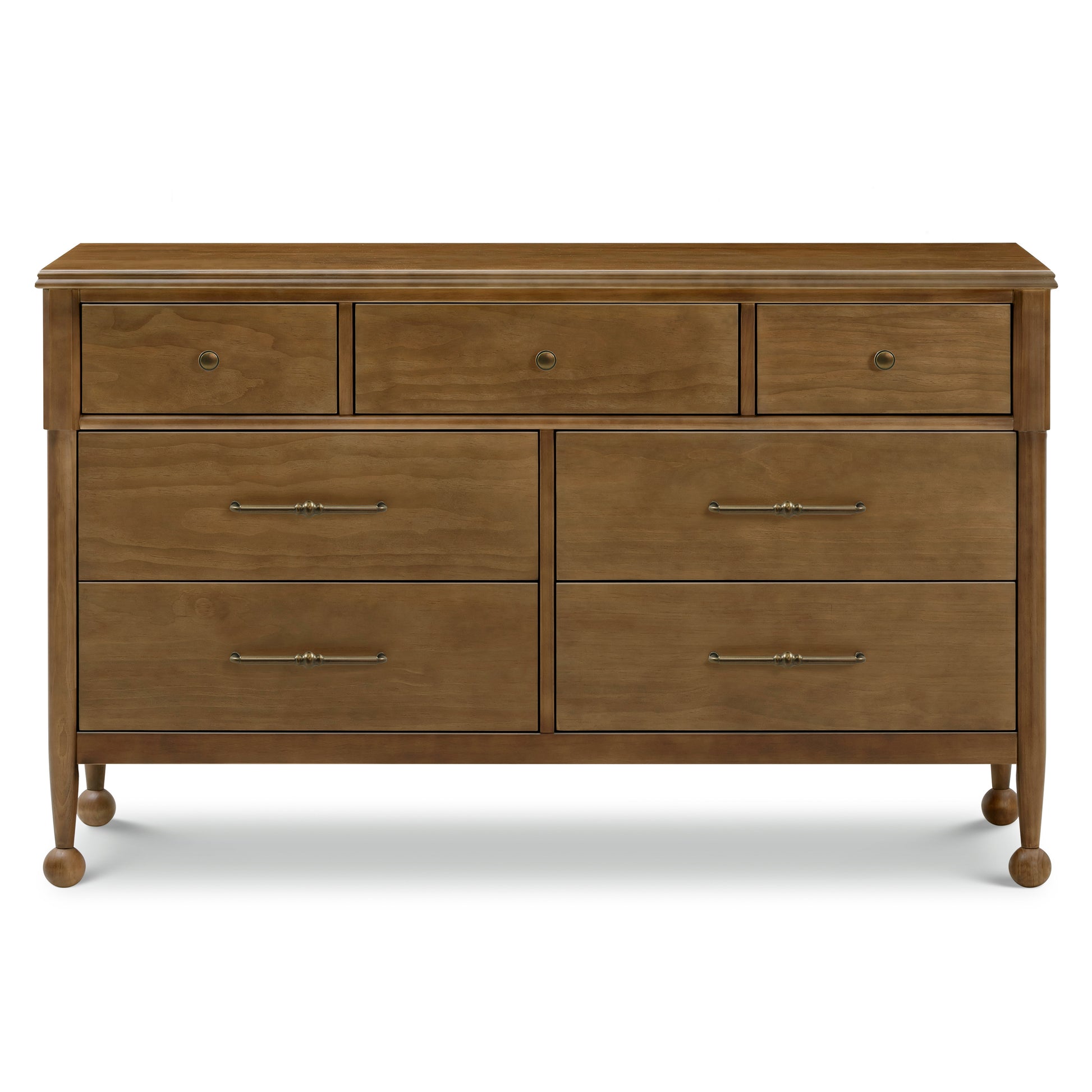 M31416NL,Namesake,Alouette 7-Drawer Assembled Dresser in Natural Walnut
