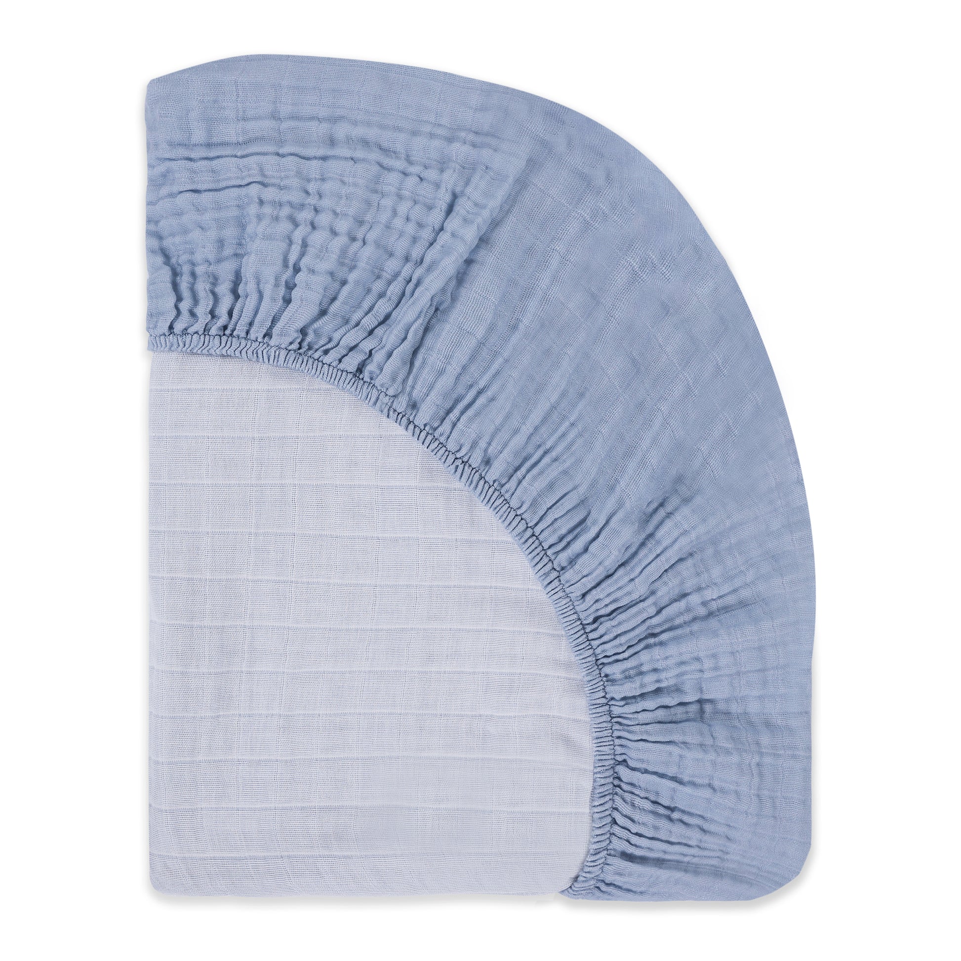 T29635DP,Dewdrop Muslin Crib Sheet in GOTS Certified Organic Cotton