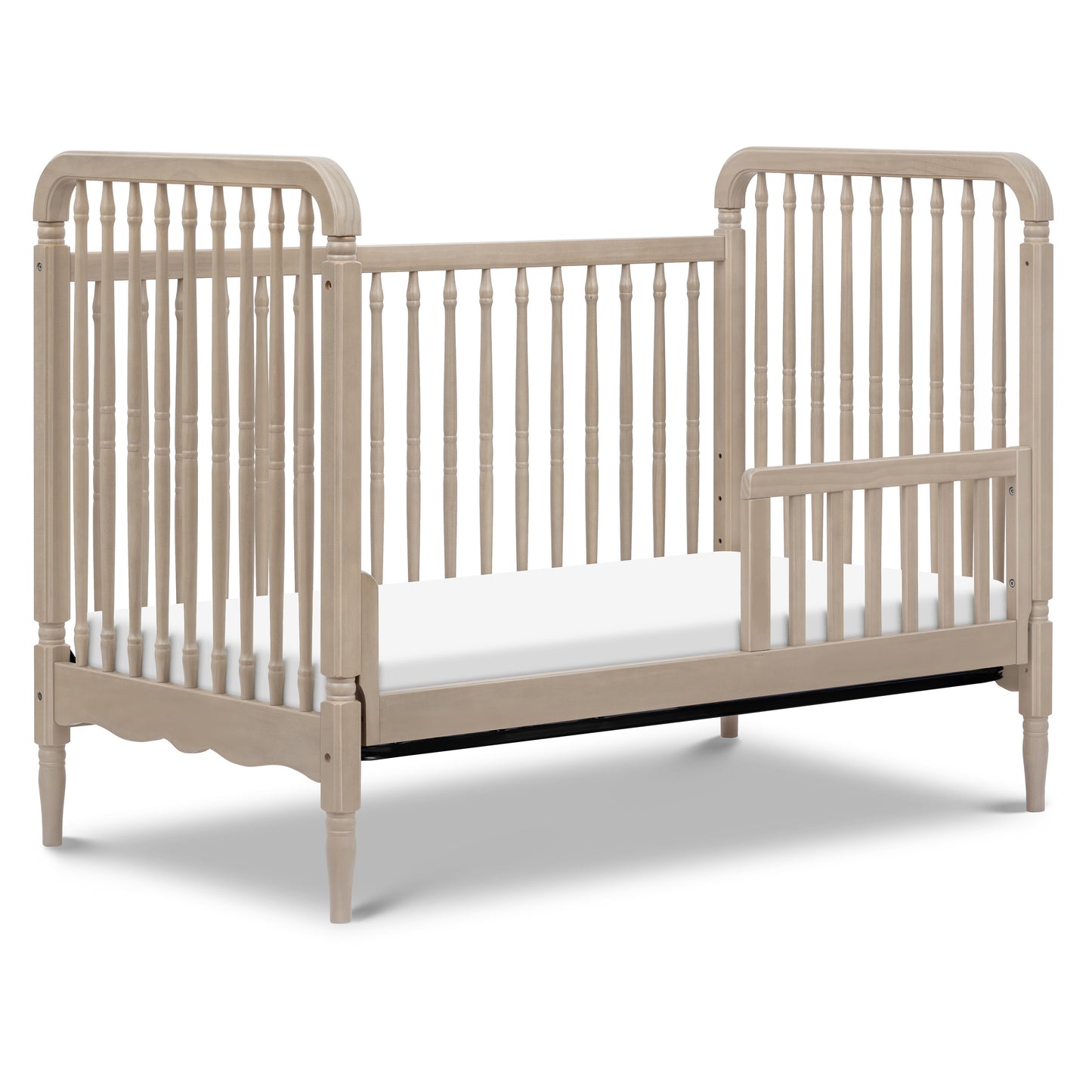 M7101WP,Namesake,Liberty 3-in-1 Convertible Spindle Crib w/Toddler Bed Conversion Kit in Washed Pine