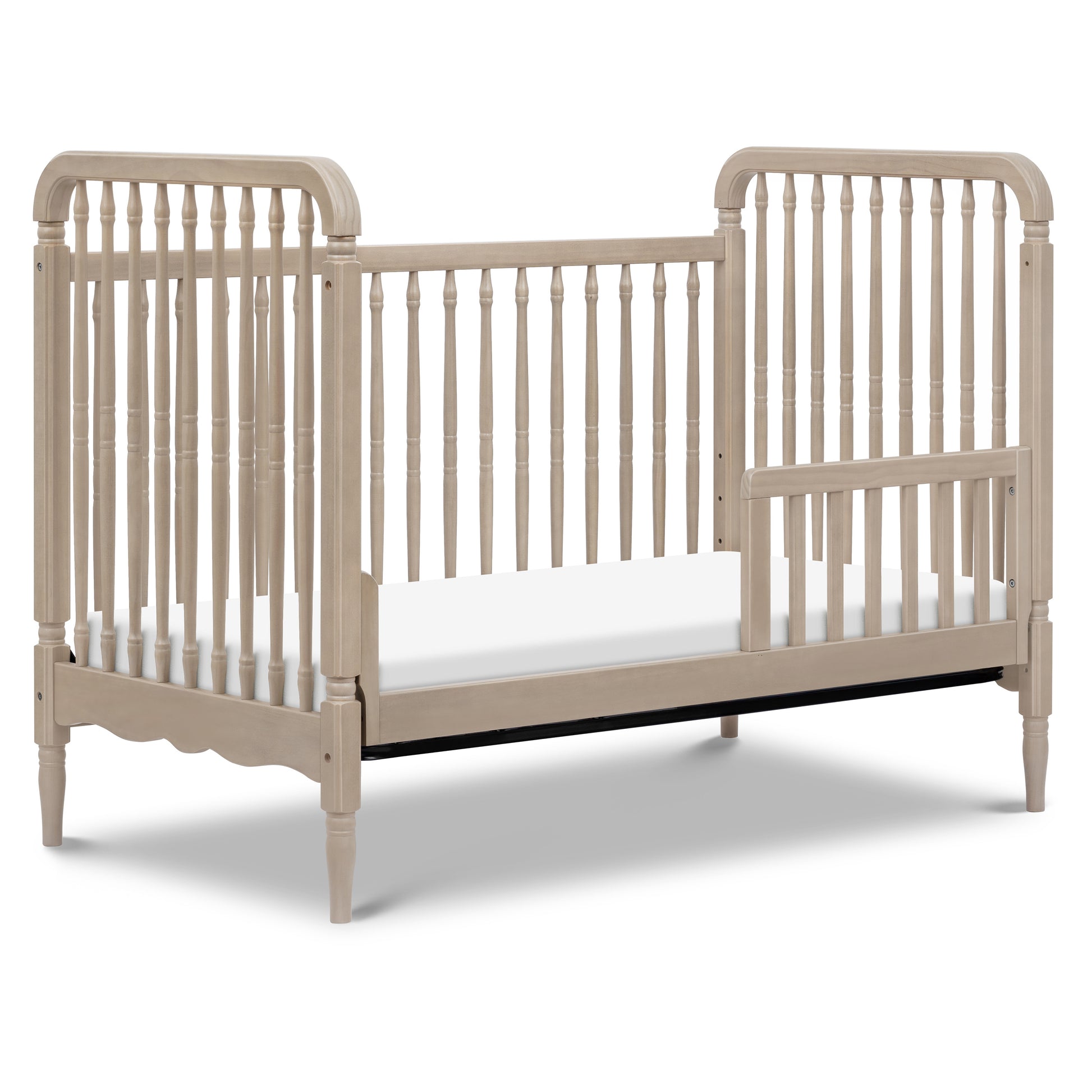 M7101WP,Namesake,Liberty 3-in-1 Convertible Spindle Crib w/Toddler Bed Conversion Kit in Washed Pine