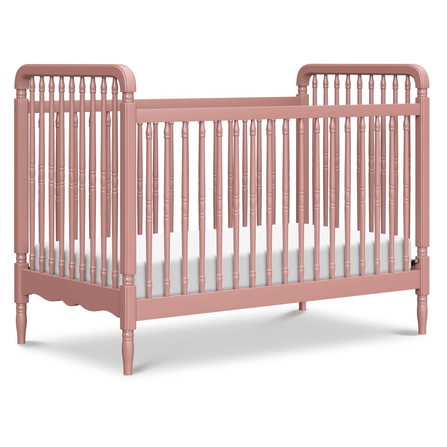 M7101DTR,Namesake,Liberty 3-in-1 Convertible Spindle Crib w/Toddler Bed Conversion Kit in Dusty Rose