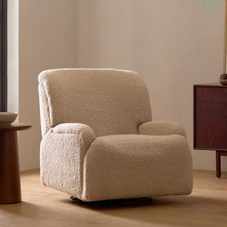 M27687CSG,Namesake,Winslow Extra Wide Recliner and Swivel Glider in Chai Shearling