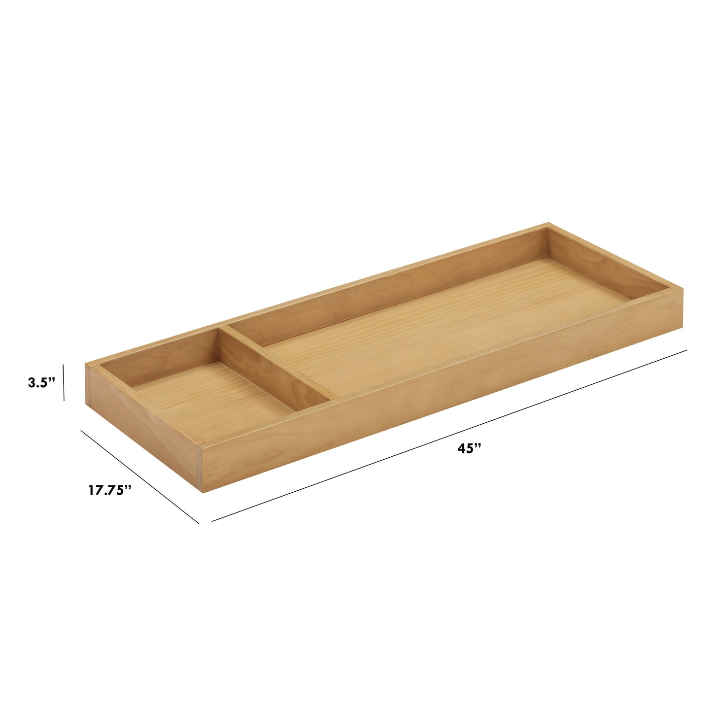 M0619HY,The MDB Family,Universal Wide Removable Changing Tray in Honey