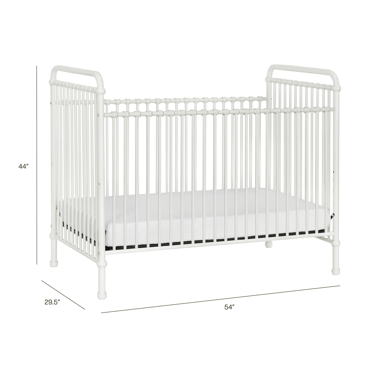 Abigail 3-in-1 Convertible Crib - dimensions
