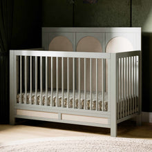 M24801FSPSEW,Namesake,Eloise 4-in-1 Convertible Crib in French Sage and Performance Sand Eco-Weave