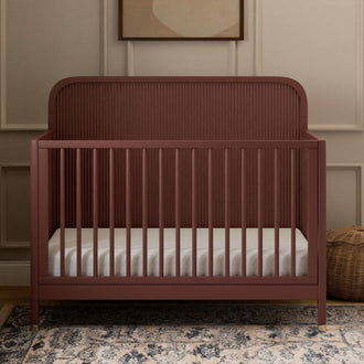 M26701CR,Namesake,Brimsley Tambour 4-in-1 Convertible Crib in Crimson