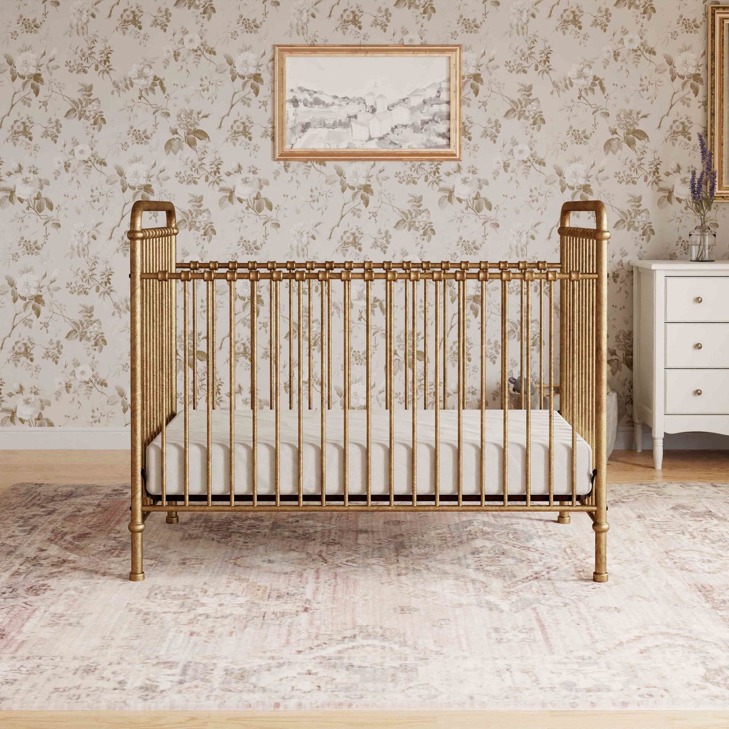 M15501VG,Namesake,Abigail 3-in-1 Convertible Crib in Vintage Gold