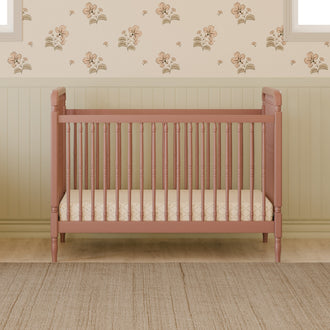 M7101DTR,Namesake,Liberty 3-in-1 Convertible Spindle Crib w/Toddler Bed Conversion Kit in Dusty Rose