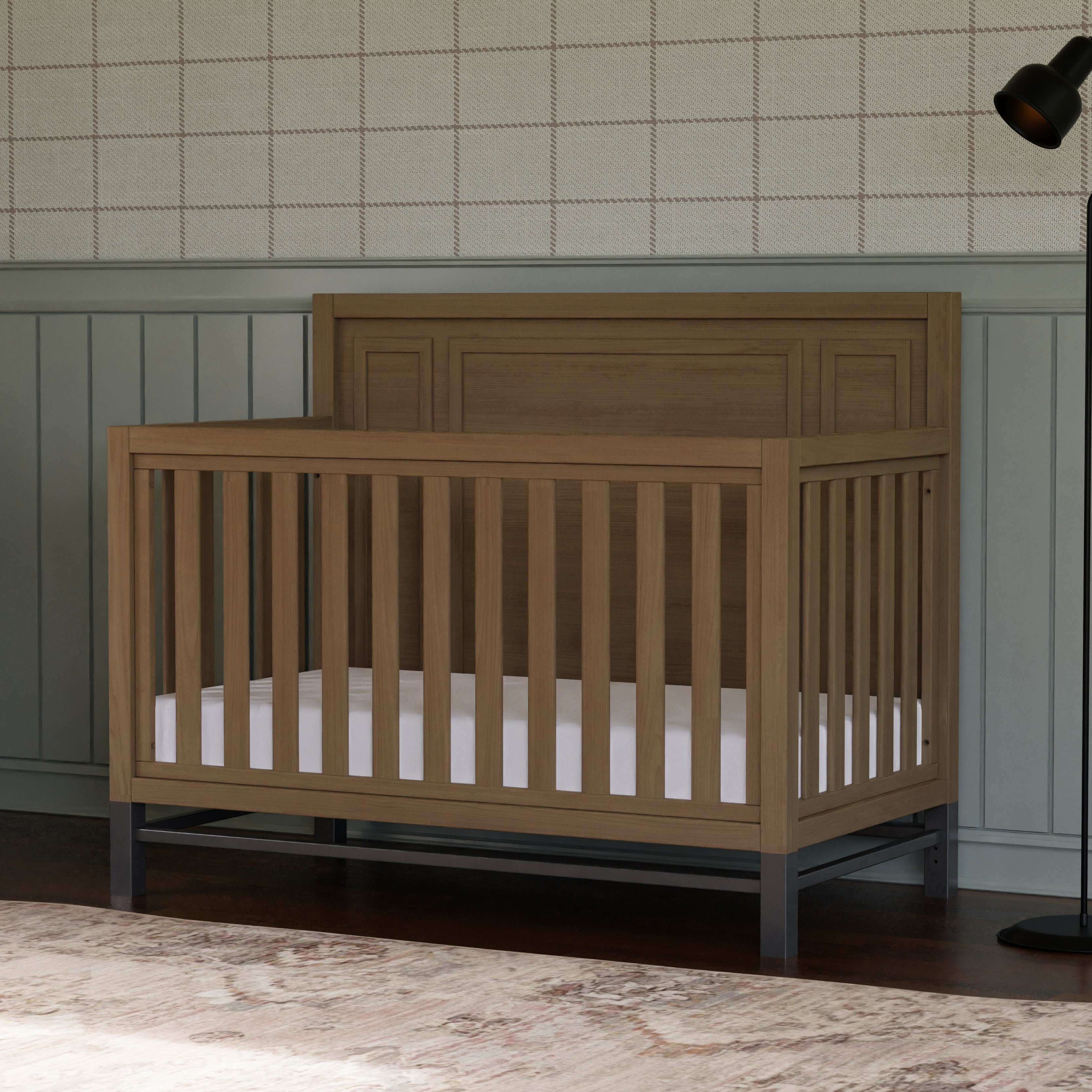 【C14389】.banbanshi/-Remind- Monogram by Namesake Newbern 4-in-1 Convertible Crib