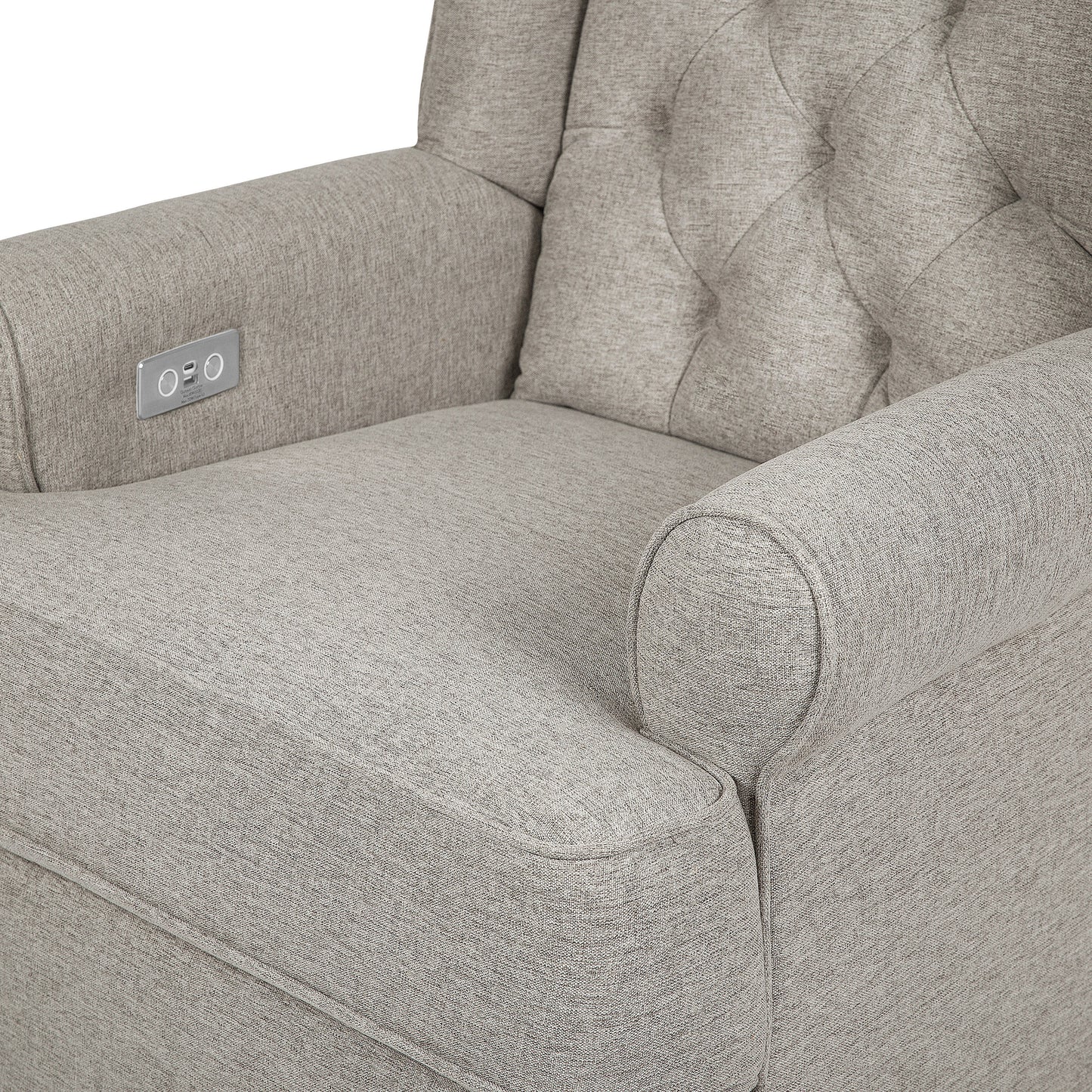 M21987PGEW,Namesake,Harbour Power Recliner in Performance Grey Eco-Weave