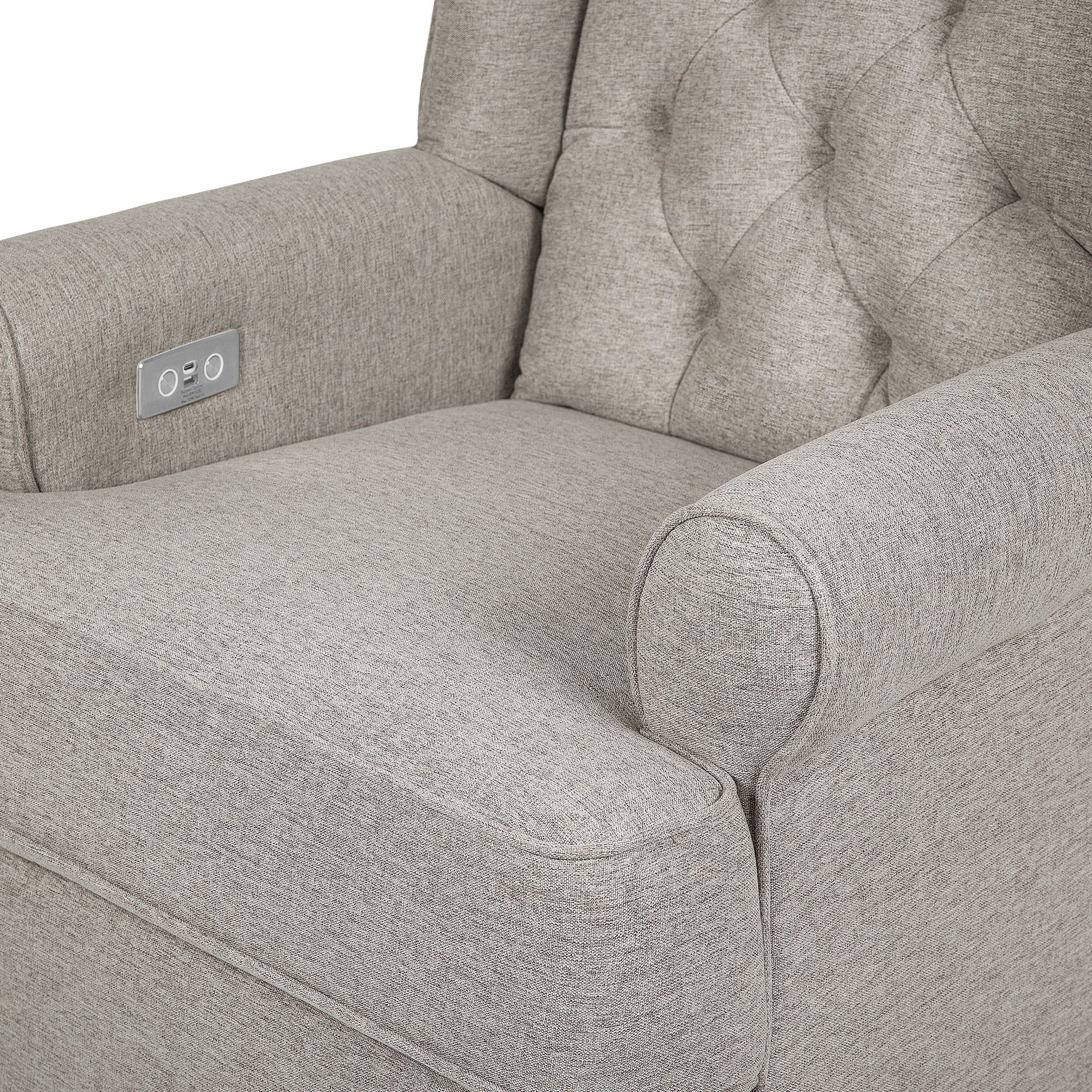 M21987PGEW,Namesake,Harbour Power Recliner in Performance Grey Eco-Weave