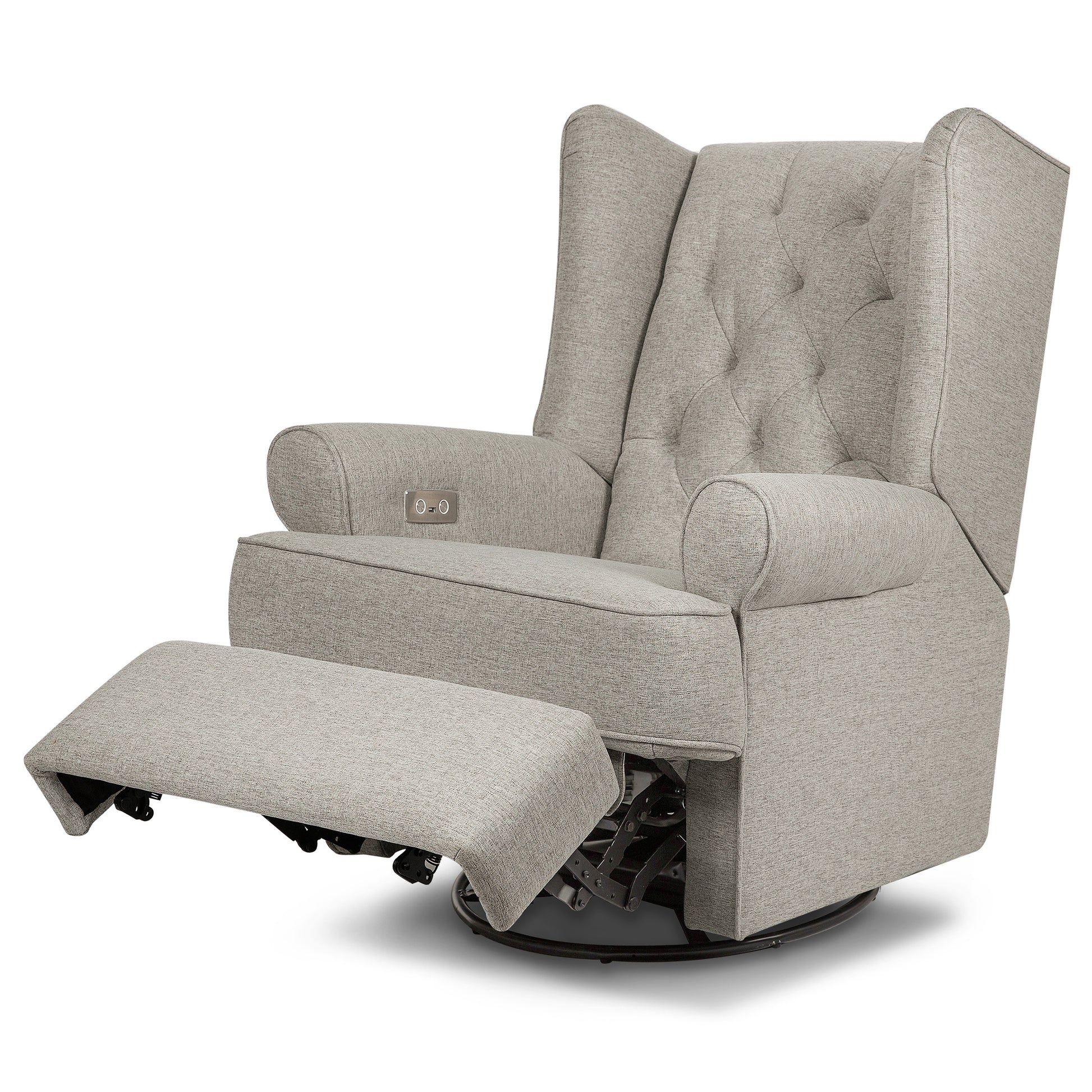 M21987PGEW,Namesake,Harbour Power Recliner in Performance Grey Eco-Weave
