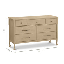 M31416WP,Namesake,Alouette 7-Drawer Assembled Dresser in Washed Pine