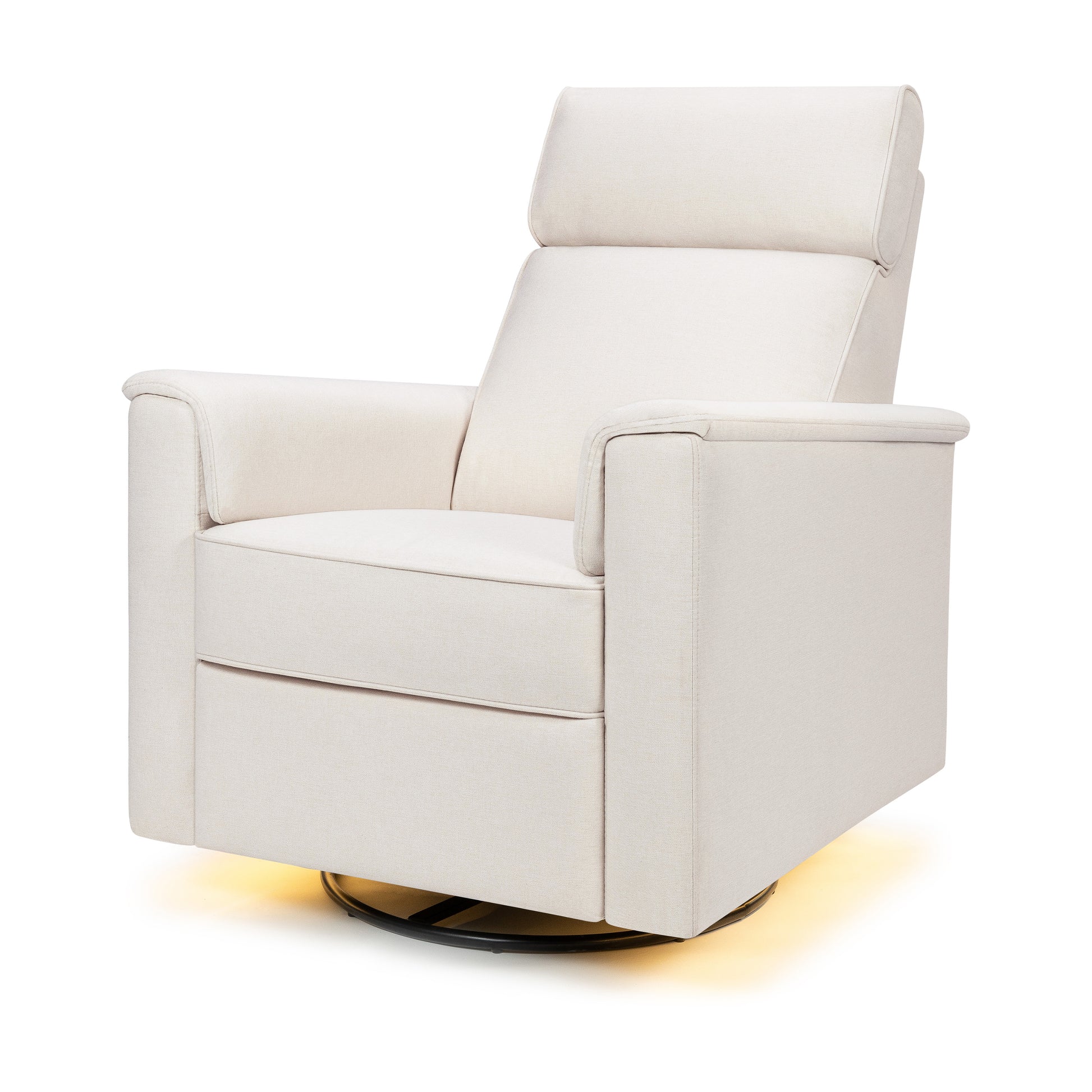 M17182PCMEW,Namesake,Willa Pro Power Glider Recliner w/ Power Lumbar in Performance Cream Eco-Weave