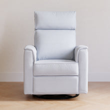 M17186PCET,Namesake,Willa Plus Power Glider Recliner w/ Power Headrest in Performance Blue Chambray Eco-Twill