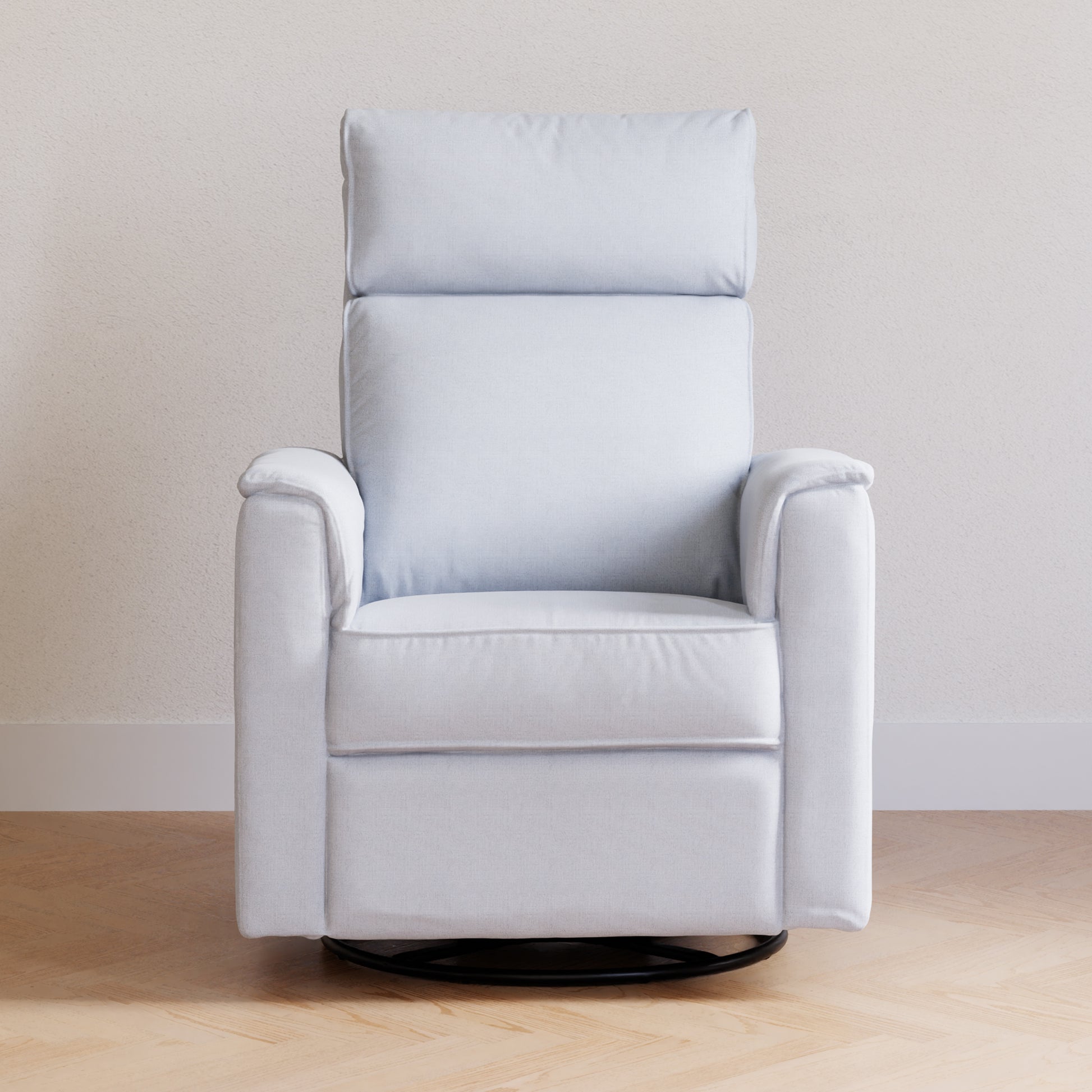 M17186PCET,Namesake,Willa Plus Power Glider Recliner w/ Power Headrest in Performance Chambray Eco-Twill