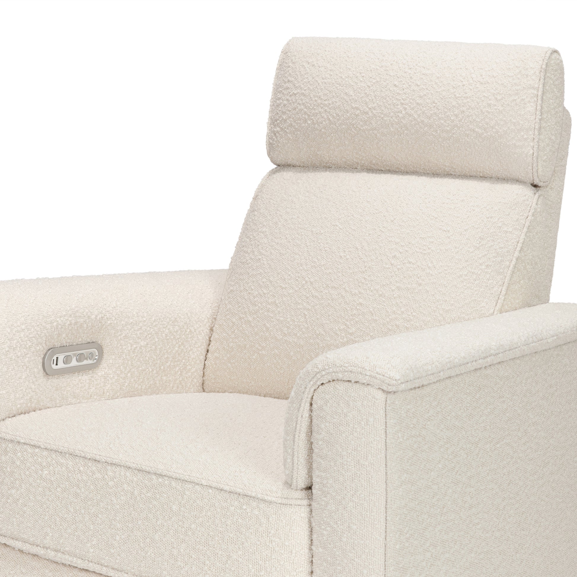 M17186PWB,Namesake,Willa Plus Power Glider Recliner w/ Power Headrest in Performance Ivory Boucle