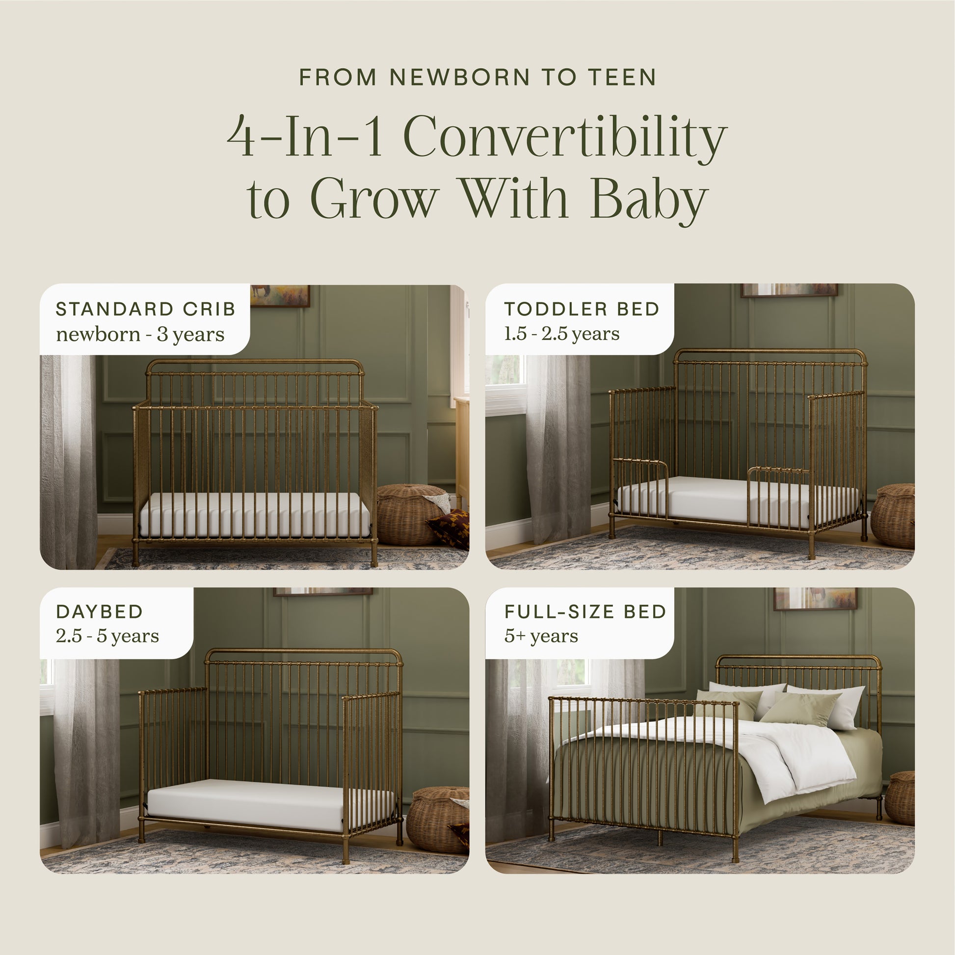 Winston 4-in-1 Convertible Crib – Namesake