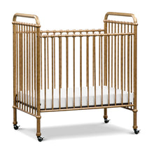 M15598VG,Namesake,Abigail 3-in-1 Convertible Mini Crib in Vintage Gold