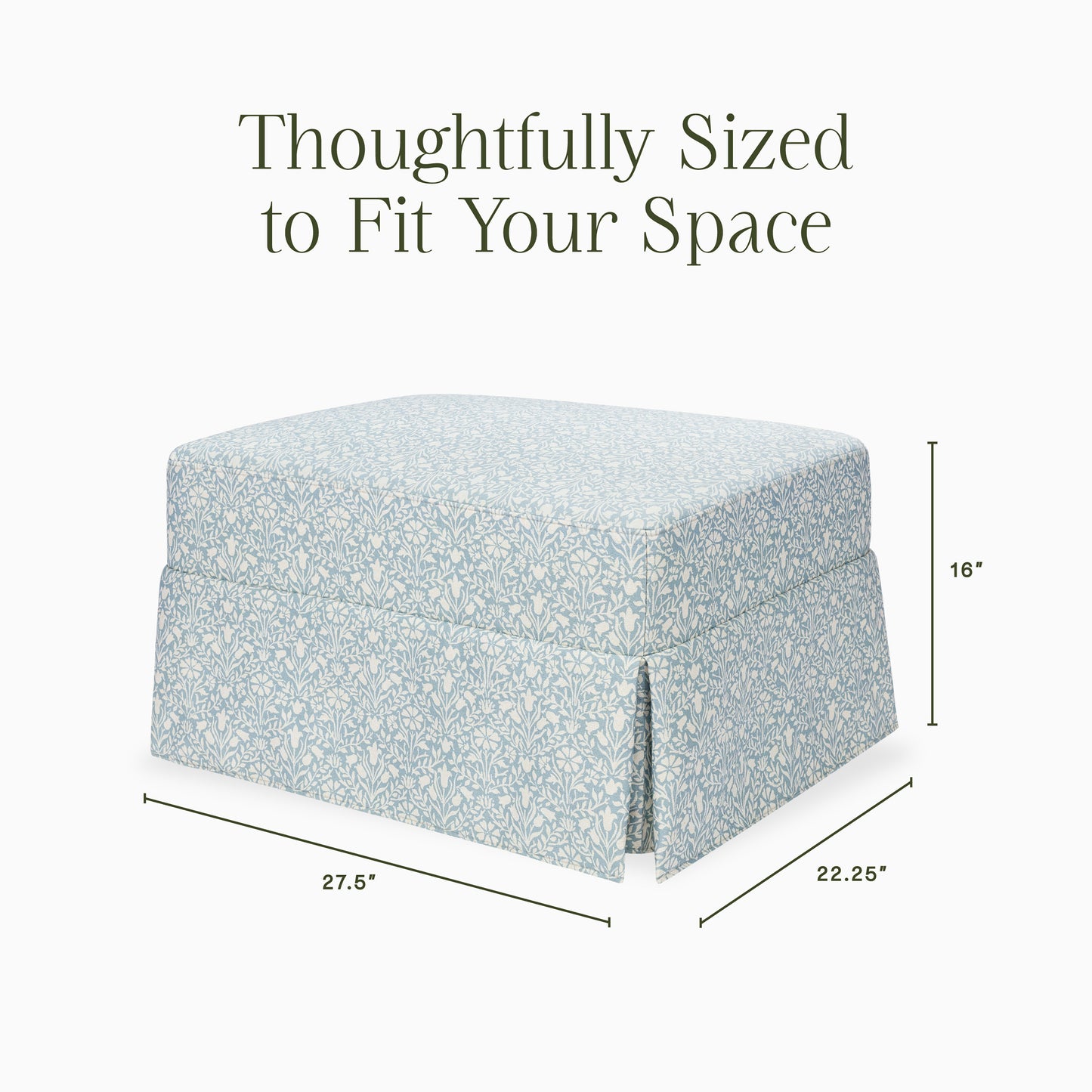 M21785BPB,Namesake,Crawford Gliding Ottoman in Bellflowers in Powdered Blue