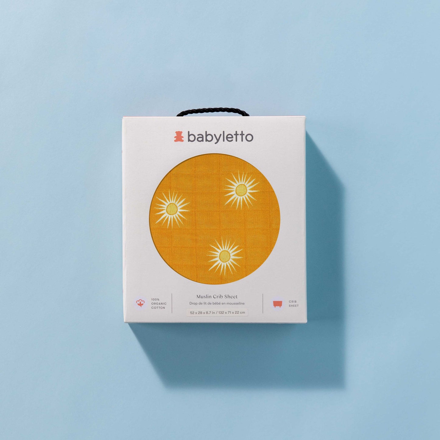 T26935,Babyletto,Golden Hour Muslin Crib Sheet in GOTS Certified Organic Cotton