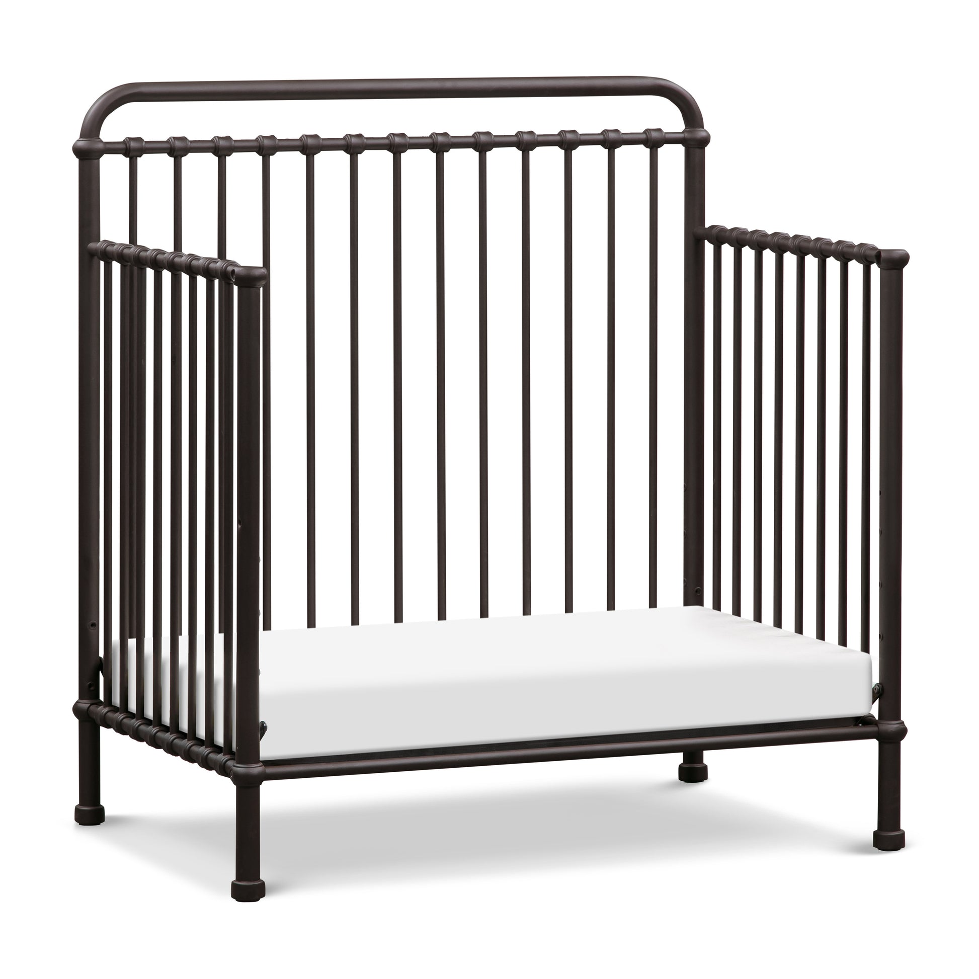 M15398UR,Namesake,Winston 4-in-1 Convertible Mini Crib in Vintage Iron