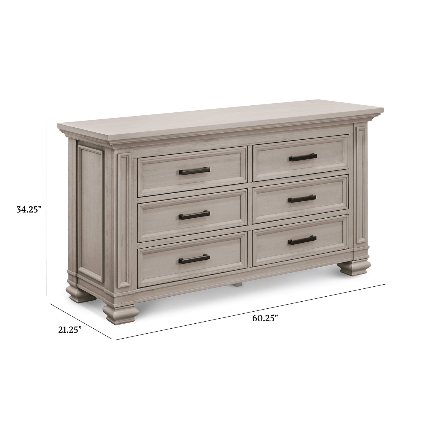 M17326MST,Namesake,Palermo 6-Drawer Double Dresser in Moonstone