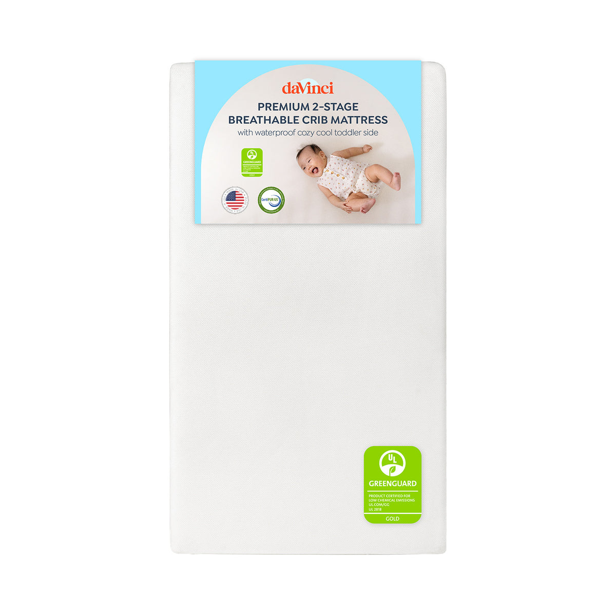 Premium 2-Stage Breathable Crib Mattress