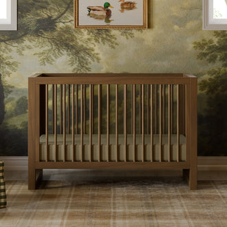 M23301NL,Namesake,Nantucket 3-in-1 Convertible Crib w/Toddler Bed Conversion Kit in Natural Walnut