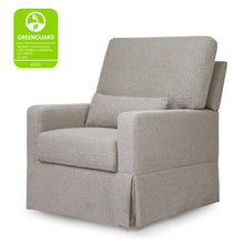 M21787PGEW,Namesake,Crawford Pillowback Comfort Swivel Glider in Performance Grey Eco-Weave