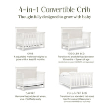 M15801RW,Namesake,Darlington 4-in-1 Convertible Crib in Warm White