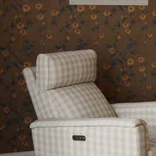 M17186TGH,Namesake,Willa Plus Power Glider Recliner w/ Power Headrest in Tan Gingham