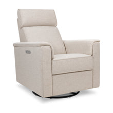 M17186PBEW,Namesake,Willa Plus Power Glider Recliner w/ Power Headrest in Performance Beach Eco-Weave