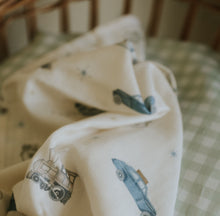 Gooslings Transit Treasures Swaddle - Blue