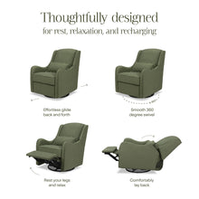 M27787OB,Namesake,Devon Recliner and Swivel Glider in Olive Boucle