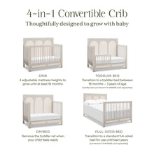 M24801WDFPEW,Namesake,Eloise 4-in-1 Convertible Crib in White Driftwood and Performance Pearl Eco-Weave