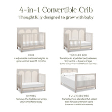 M24801WDFPEW,Namesake,Eloise 4-in-1 Convertible Crib in White Driftwood and Performance Pearl Eco-Weave