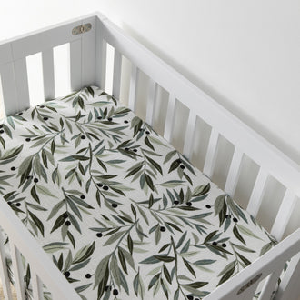 Mini Crib Sheet in GOTS Certified Organic Muslin Cotton