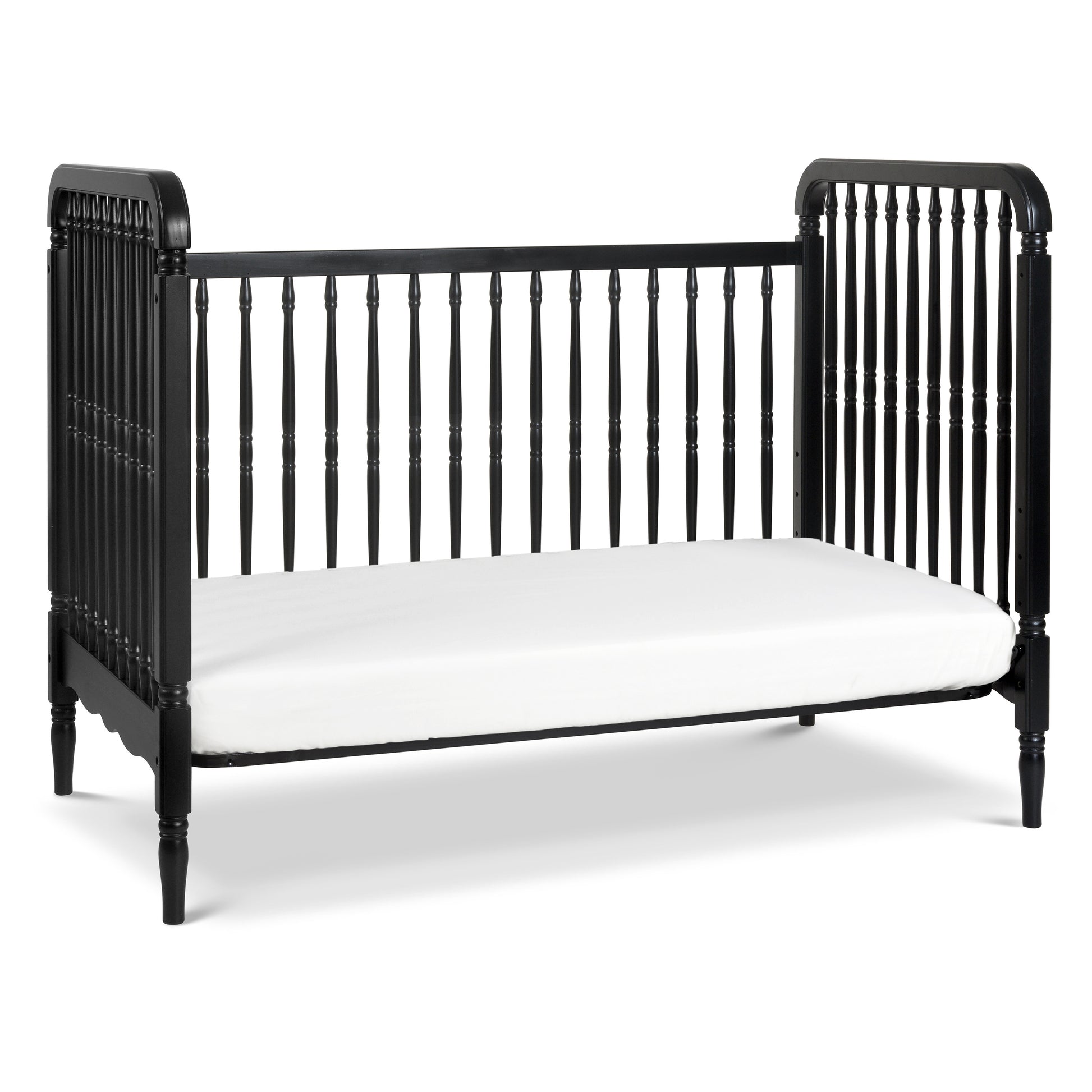 M7101B,Namesake,Liberty 3-in-1 Convertible Spindle Crib w/Toddler Bed Conversion Kit in Black