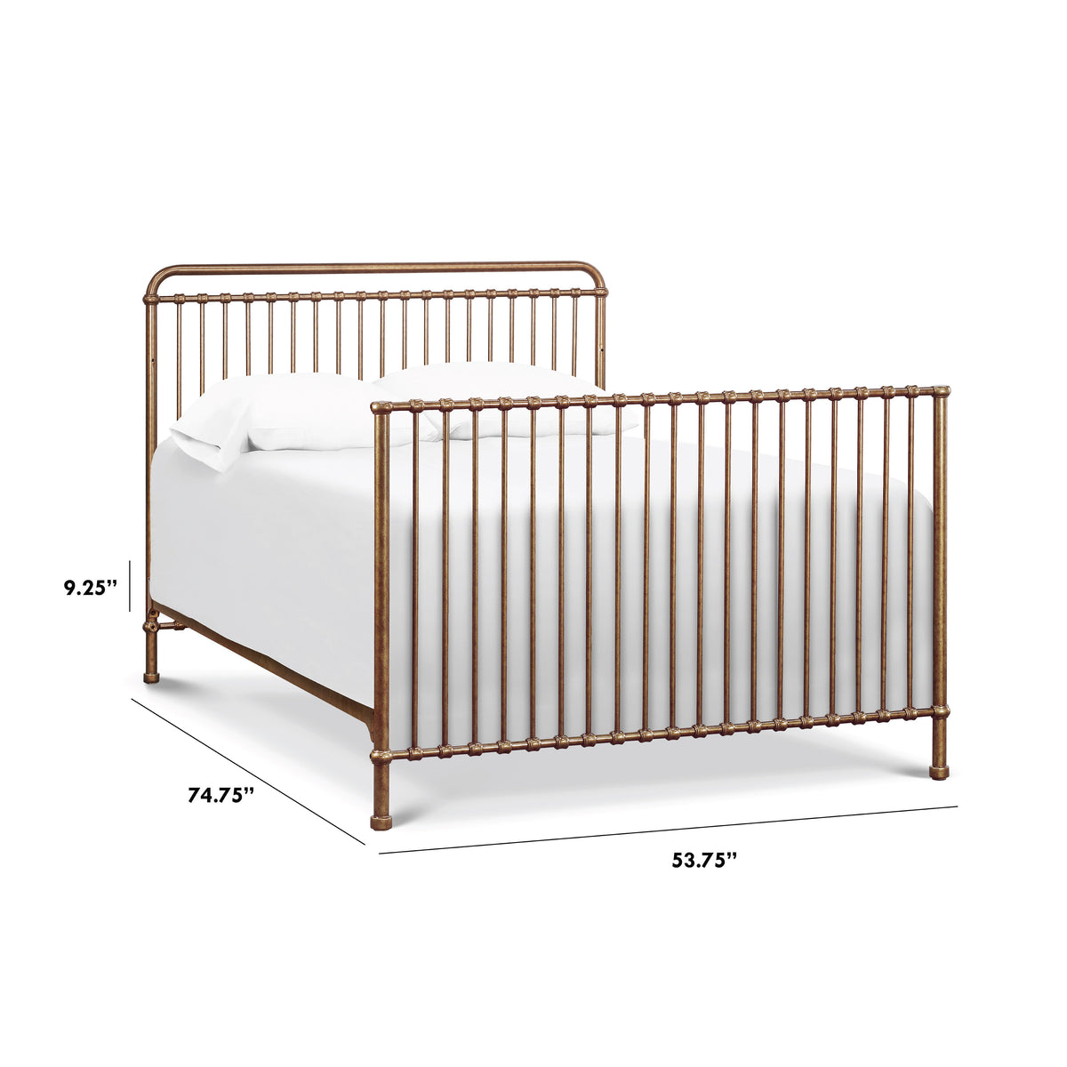 Winston Full Size Bed Conversion Kit - dimensions