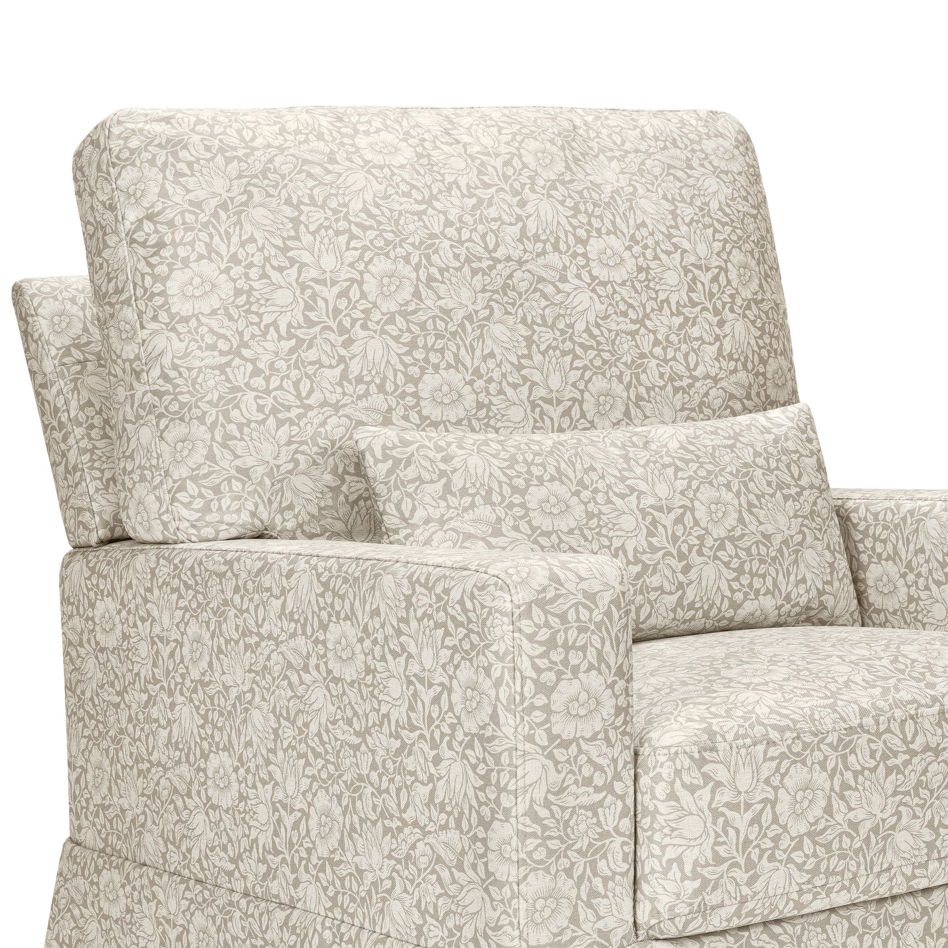 M21787MA,Namesake,Crawford Pillowback Comfort Swivel Glider in Mallow in Ash