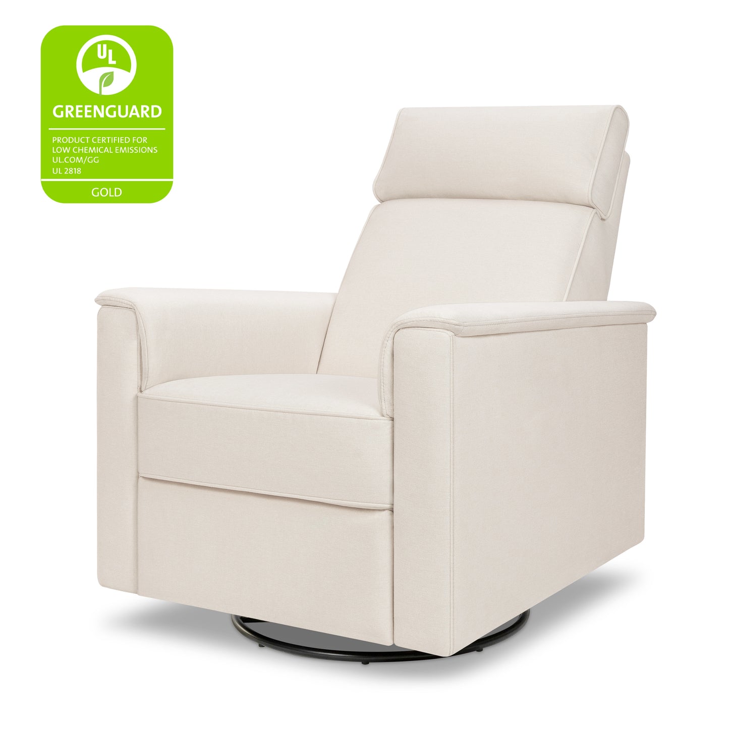 M17183PCMEW,Namesake,Willa Deluxe Power Glider Recliner w/Heat&Massage in Performance Cream Eco-Weave